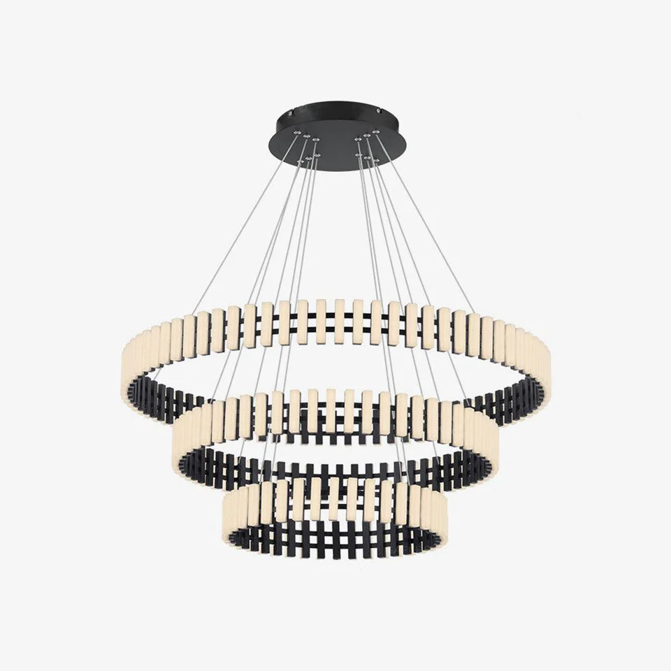 Carousel-Inspired Chandelier Lights | Integrated LED Rings | Bright House