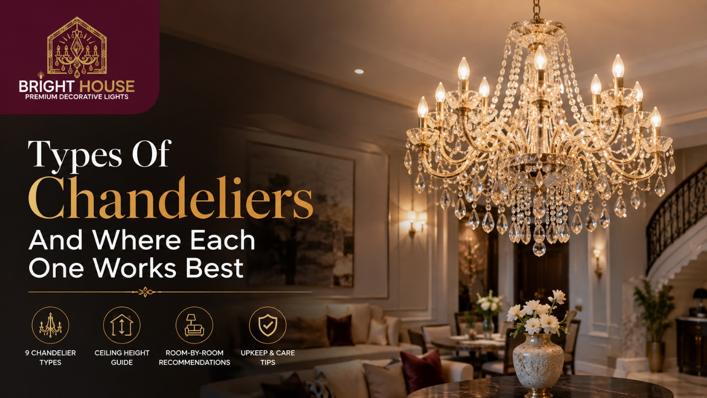 Types Of Chandeliers And Where Each One Works Best