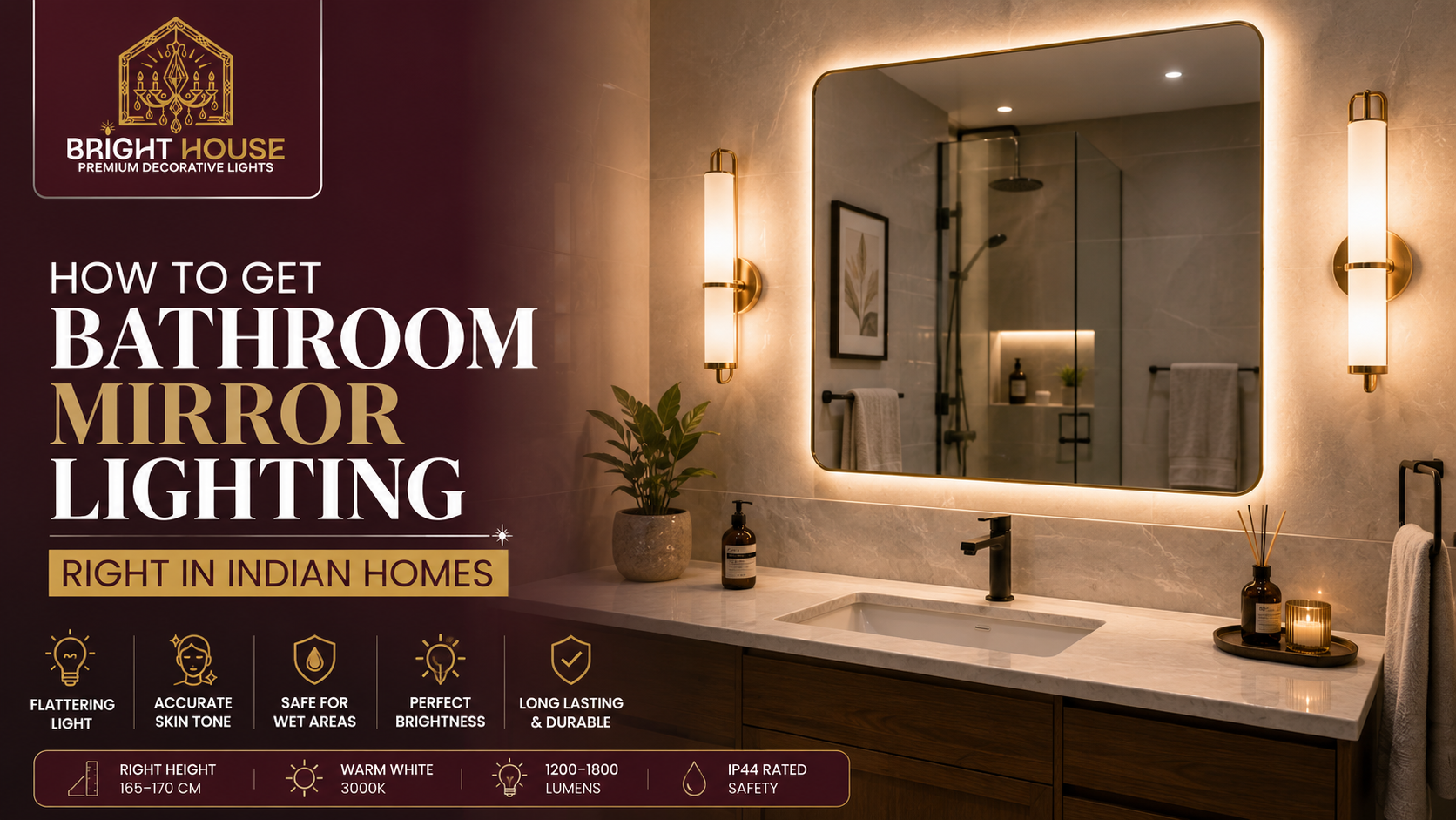 How To Get Bathroom Mirror Lighting Right In Indian Homes