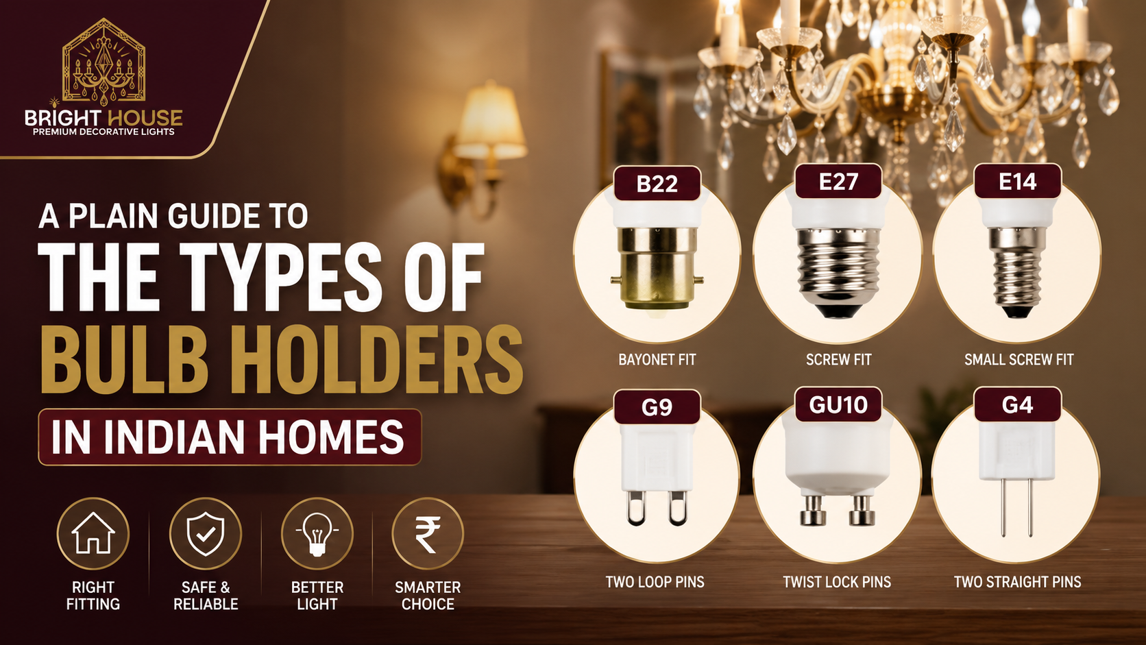 A Plain Guide To The Types Of Bulb Holders In Indian Homes