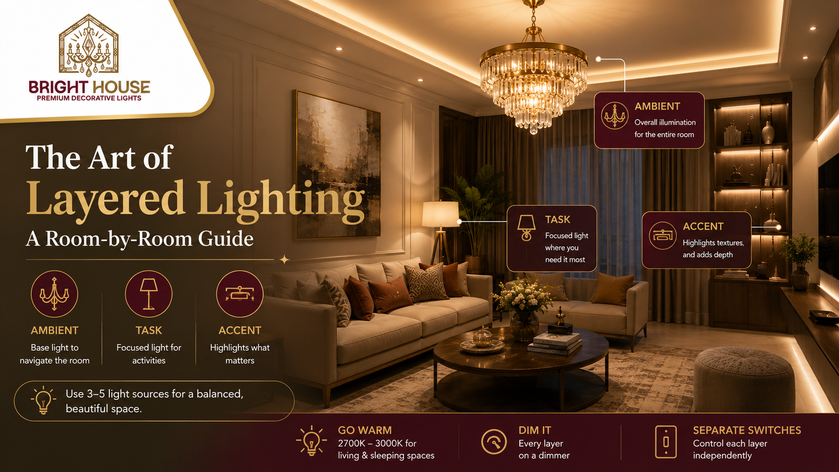 The Art of Layered Lighting: A Room-by-Room Guide