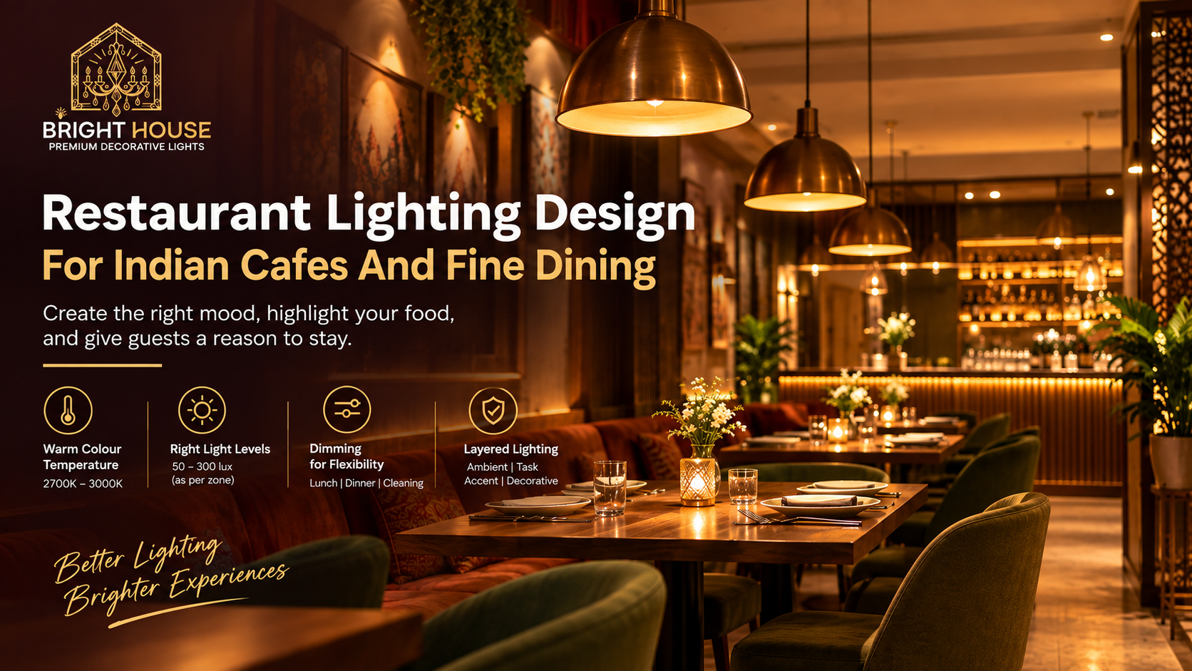Restaurant Lighting Design For Indian Cafes And Fine Dining