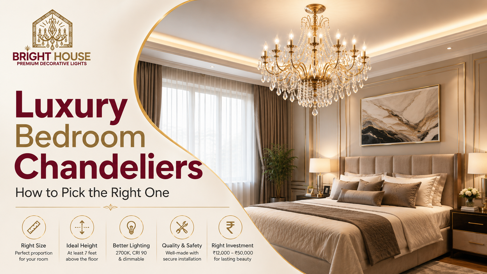 Luxury Bedroom Chandeliers: How to Pick the Right One