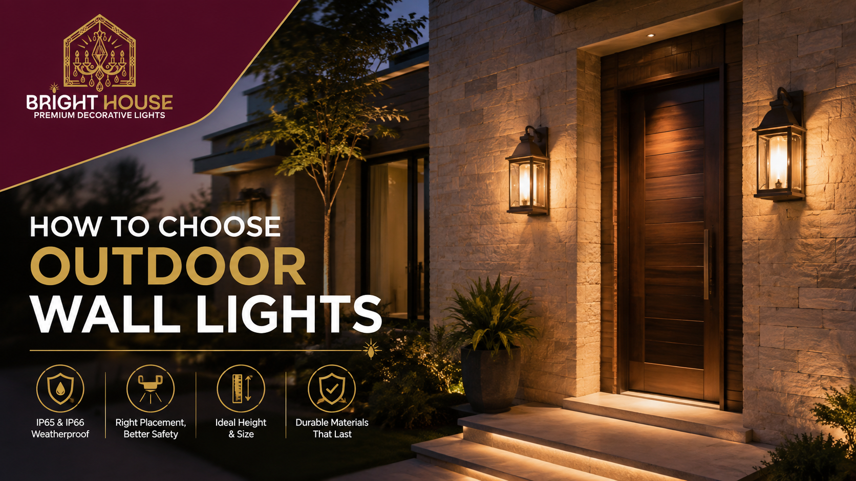 How to Choose Outdoor Wall Lights for an Indian Home