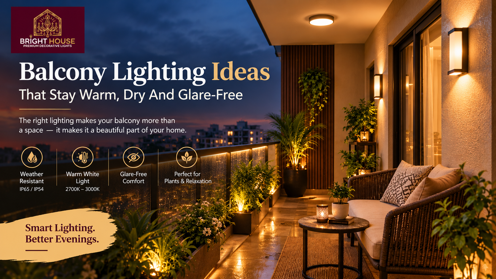 Balcony Lighting Ideas That Stay Warm, Dry And Glare-Free