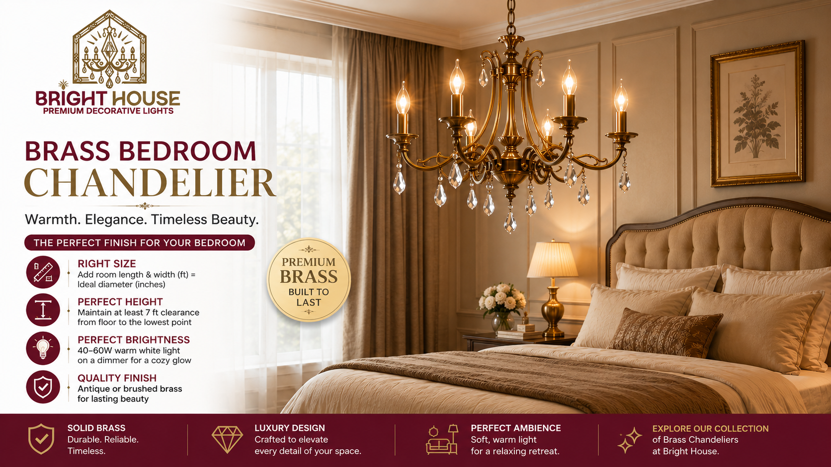 Brass Bedroom Chandelier: A Warm, Luxury Buying Guide