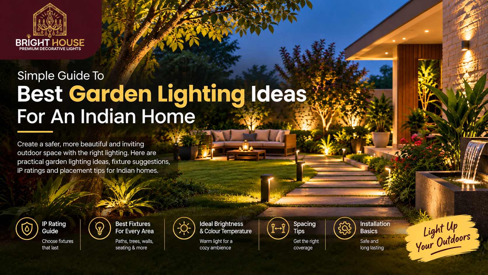 Garden Lighting Ideas That Survive An Indian Monsoon