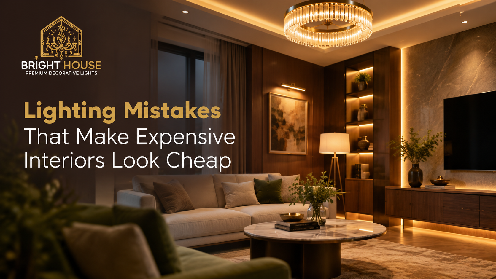 Lighting Mistakes That Make Expensive Interiors Look Cheap