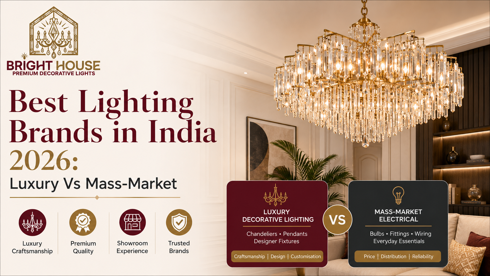 Best Lighting Brands in India 2026: Luxury Vs Mass-Market