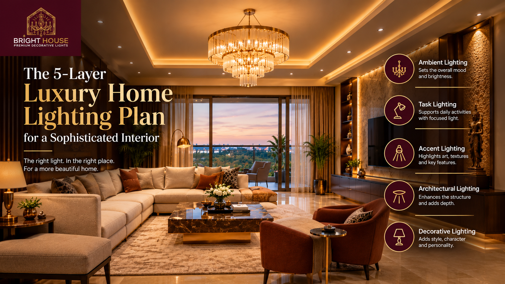 The 5-Layer Lighting Plan for a Luxury Home Interior